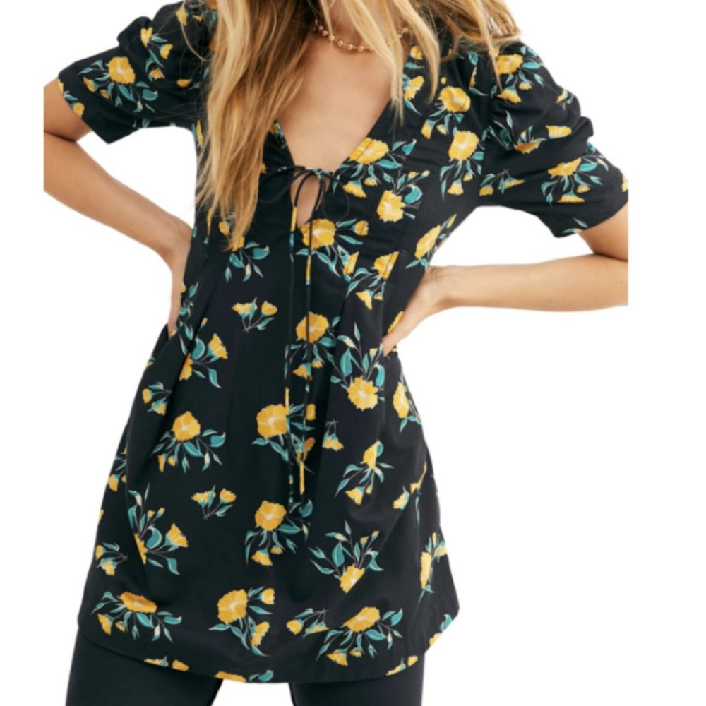 Free People Adelle Printed Tunic size L